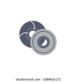 colored saw blades illustration. Element of construction tools for mobile concept and web apps. Detailed saw blades illustration can be used for web and mobile. Premium icon on white background