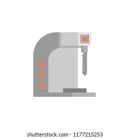 colored saw production icon. Element of production for mobile concept and web apps illustration. Colored icon for website design and development, app development