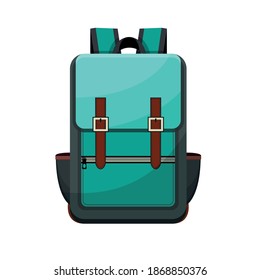 Farbiger Schulrucksack. Erziehung, Schultasche, Gepäck, Rucksack. Kinderschülerbeutel Rucksack.