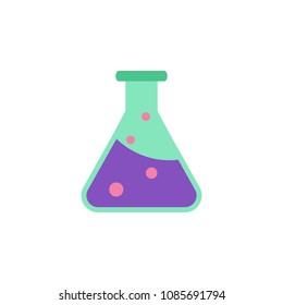colored scientific test-tube icon. Element of science and laboratory for mobile concept and web apps. Detailed scientific test-tube icon can be used for web and mobile on white background