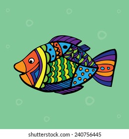 colored sea fish