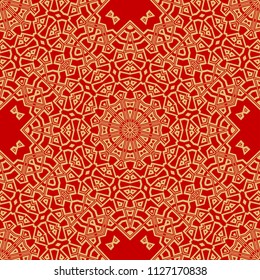 Colored seamless floral pattern. vector. texture for design wallpaper, pattern fills, fabric. olive color