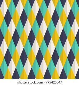 Colored seamless geometric pattern background