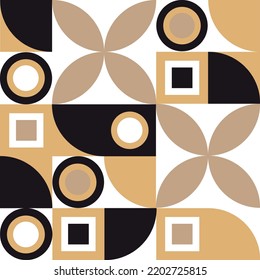 Colored seamless geometric pattern coffee cup design, abstract  background, vector shape illustration.  Poster, banner, sticker, print for t-shirt.