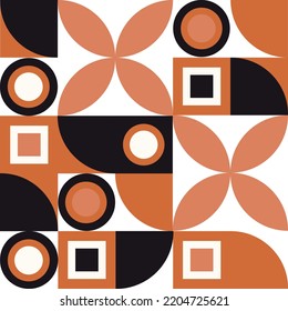 Diseño de taza de café con un patrón geométrico sin costuras de color, fondo abstracto, ilustración de forma vectorial.  Cartel, pancarta, pegatina, imprimir para camiseta.