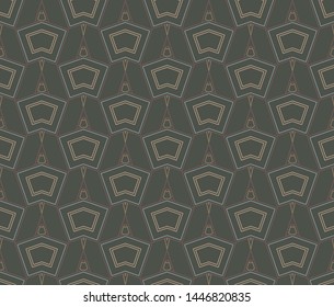 Colored seamless geometric pattern. Useful as design element for texture and artistic compositions.