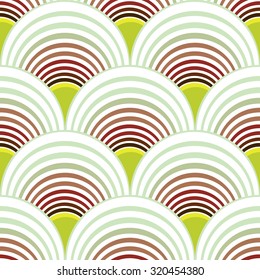 Colored seamless pattern with abstract elements