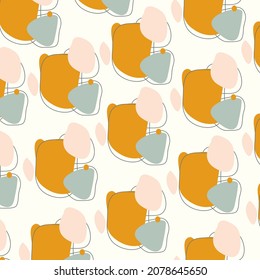 Colored seamless pattern abstract shape graphic illustration perfect for background