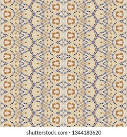Colored seamless pattern for border. Repeated oriental motif for fabric or paper design. Home  decor, interior design, cloth design.