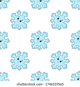 Colored seamless pattern. Cartoon style. Hand drawn. Vector illustration isolated on white background.