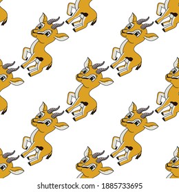 Colored seamless pattern. Cartoon style. Hand drawn. Vector illustration isolated on white background. For walpaper, poster, banner.