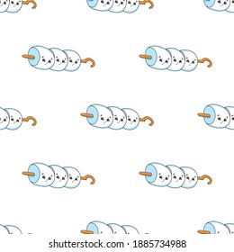 Colored seamless pattern. Cartoon style. Hand drawn. Vector illustration isolated on white background. For walpaper, poster, banner.