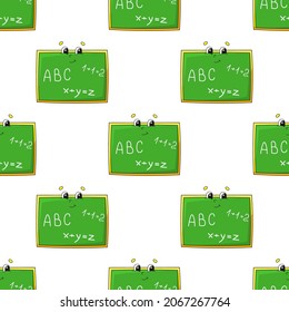 Colored seamless pattern. Cartoon style. Hand drawn. Vector illustration isolated on white background. For walpaper, poster, banner.