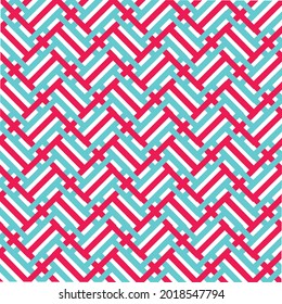 Colored seamless pattern. Modern background in style of the popular  social network. Social media concept. Digital backdrop. Vector illustration. Glitch effect. Stream cover.