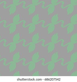 Colored seamless pattern with pairs of loving birds swan.