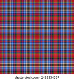 Colored seamless Plaid Tartan pattern for fabric design of wallpaper background,EPS 10.