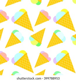 colored seamless texture vector ice cream