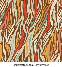 colored seamless zebra pattern 