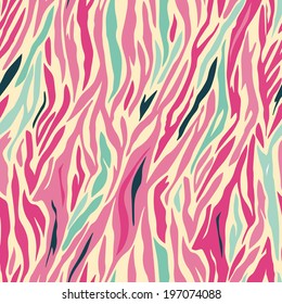 colored seamless zebra pattern 