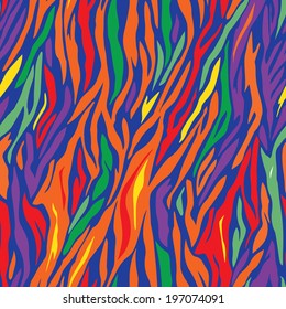 colored seamless zebra pattern 