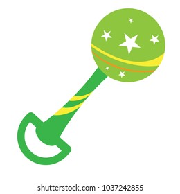 Colored shaker toy icon