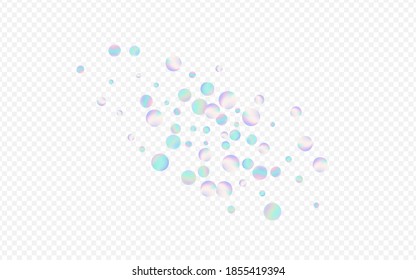Colored Shine FallingFestive Transparent Background. Unicorn Fun Confetti Invitation. Decoration Background. Magic Abstract Illustration.