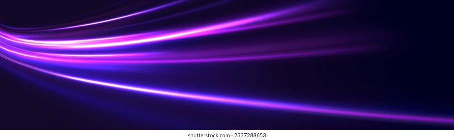 Colored shiny sparks of spiral wave. Curved bright speed line swirls. Shiny wavy path. Rotating dynamic neon circle. Magic golden swirl with highlights. Glowing swirl bokeh effect. vector