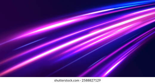 Colored shiny sparks of spiral wave. Curved bright speed line swirls. Shiny wavy path. Rotating dynamic neon circle. Magic golden swirl with highlights. Glowing swirl bokeh effect. vector png