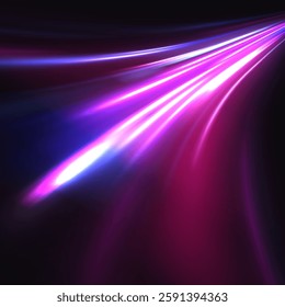 Colored shiny sparks of spiral wave. Curved bright speed line swirls. Shiny wavy path. Rotating dynamic neon circle. Magic golden swirl with highlights. Glowing swirl bokeh effect. vector png