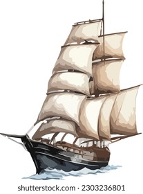 Vector de envío coloreado, impresión, ilustración