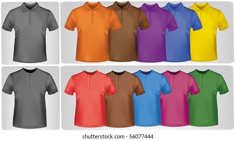 Tshirt Mockup Sport Shirt Template Design Stock Vector (Royalty Free ...