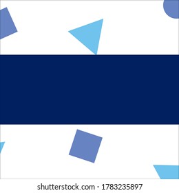 Colored simple Frame. Frame with geometrical figure decoration. Card for wedding, birthday, holiday. Vector backdrop illustration.