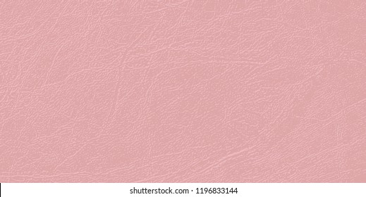 Colored skin texture, natural or faux leather background.  Vector backdrop. Delicate pallid shade of Mellow Rose. Pale pink leatherette, closeup. Modern, fashionable color.