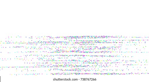Colored small confetti on a white background. Luxury festive New Year background. Multicolored shiny abstract texture. Element of design. Vector illustration, EPS 10.