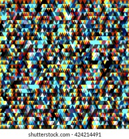 colored small colored triangles geometric background