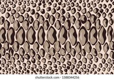 Colored Snake skin seamless pattern. Wallpaper. Vector illustration.