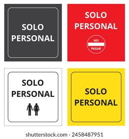 Colored solo personal banners on a white background (trad. staff only)
