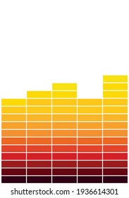 ilustración de volumen de sonido coloreado Vector