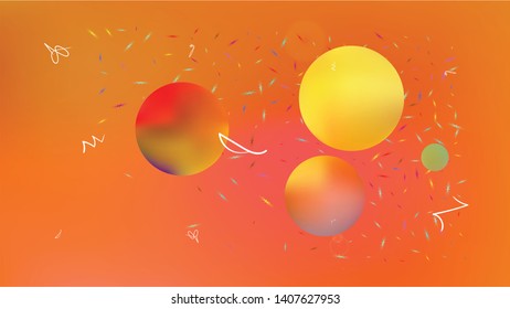 Colored space background. Illustration, mesh. Minimal hi-res and fresh. Stars, planets, signs. Colorful universe new space background.