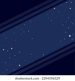 Colored space background paper art style Vector