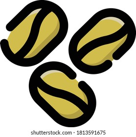 Colored Special Coffee Beans Cafe Icon