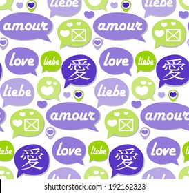 colored speech bubbles 