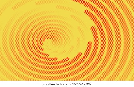 Colored spiral dotted pattern. Abstract on background with  
Halftone effect. Vector illustration. - Vector
