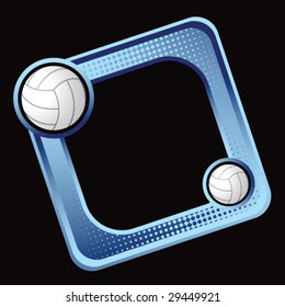 colored sports block featuring volleyballs