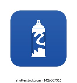 Colored spray icon digital blue for any design isolated on white vector illustration