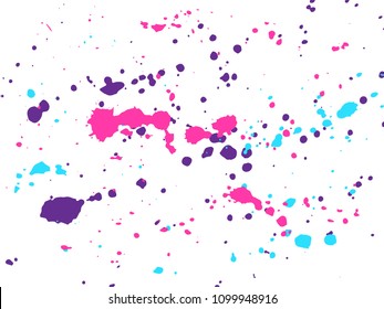 Colored spray on white background. Vector