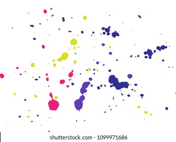 Colored spray on white background. Vector