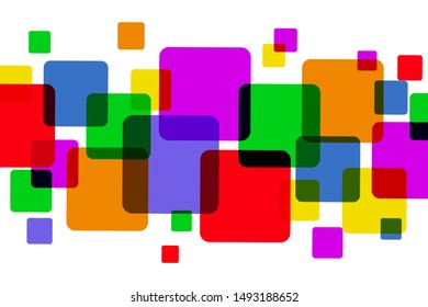 Colored squares background - vector