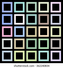 Colored squares background. Vector 