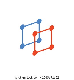 colored squares icon. Element of science and laboratory for mobile concept and web apps. Detailed squares icon can be used for web and mobile. Premium icon on white background